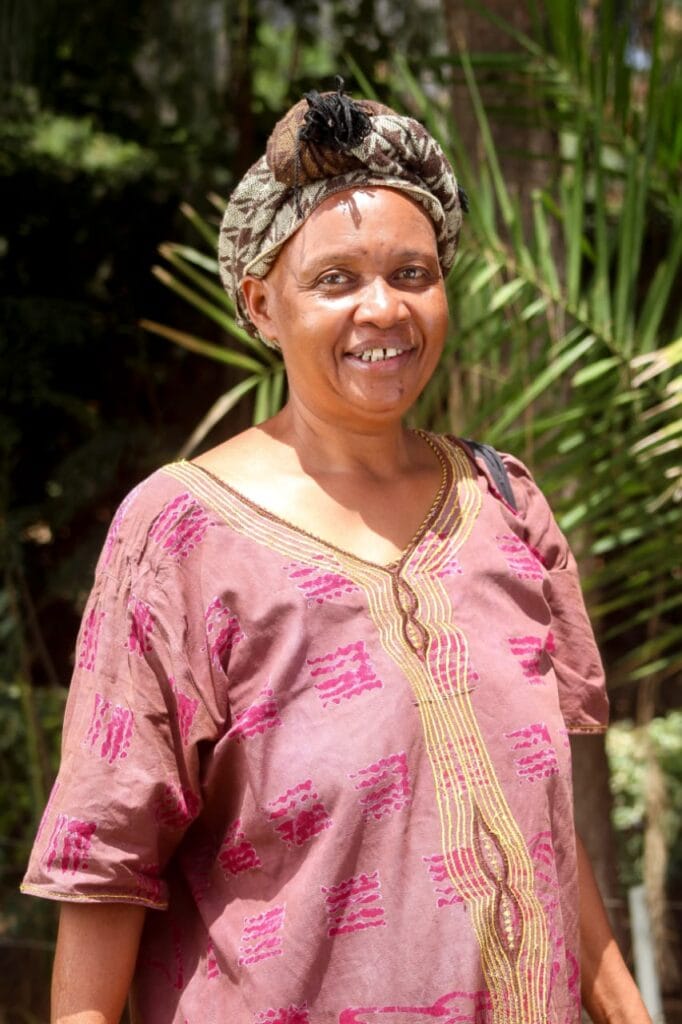 Smiling elderly woman