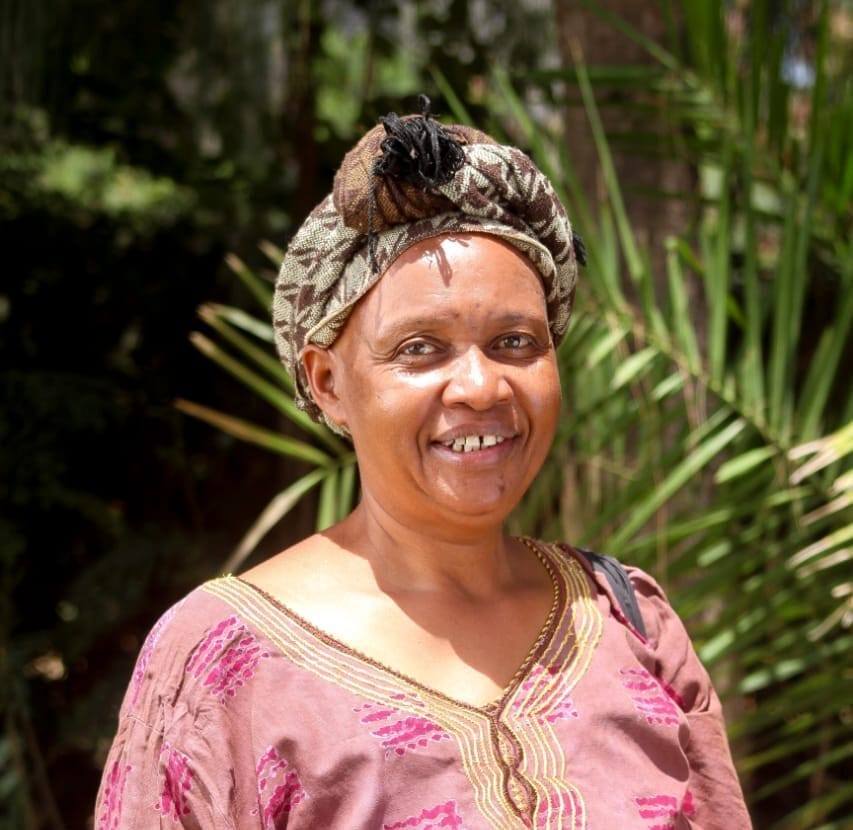 Smiling elderly woman